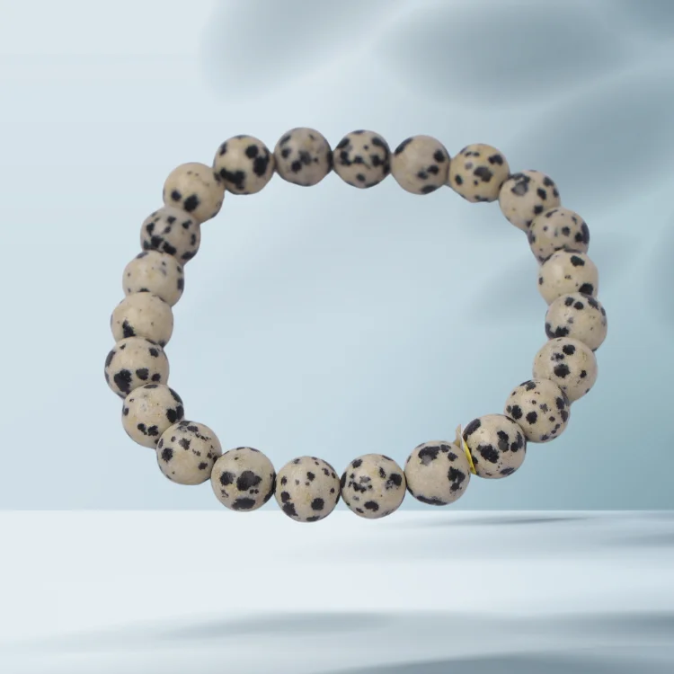 Black Dot Jasper Stone Bracelet